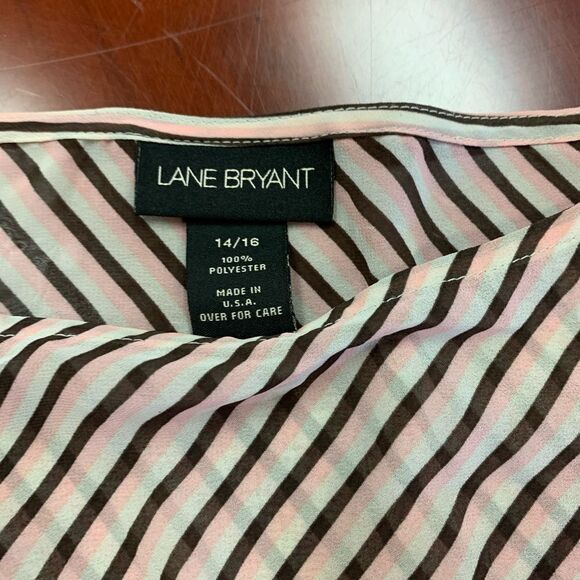 Lane Bryant Sheer Side Tie Kimono Sleeve Top 14/16 - Picture 3 of 5